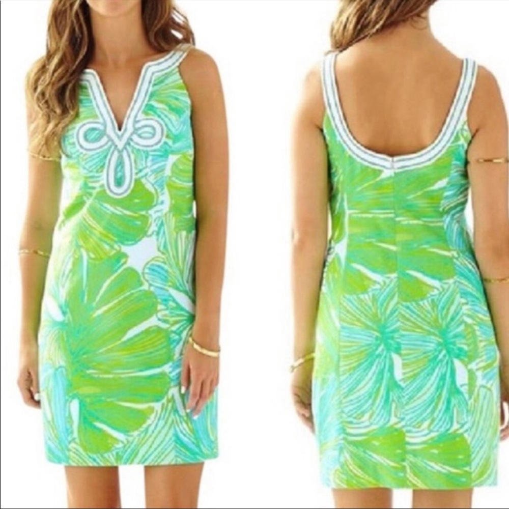 Lilly Pulitzer Tessa Shift Green Sheen Dress